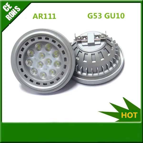 48 шт./Лот 12 Вт G53 GU10 led AR111 прожектор AC/DC В LED QR111 лампа | Лампы и освещение