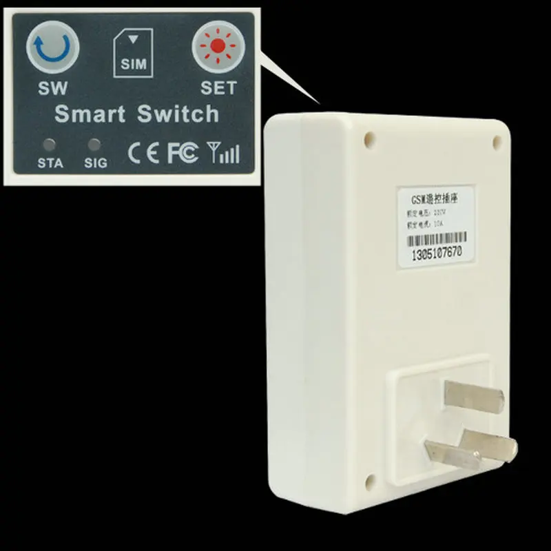 OE EU plug Cellphone Phone PDA GSM RC Remote Control Socket Power Smart Switch 900/1800MHz SC1-GSM | Безопасность и защита