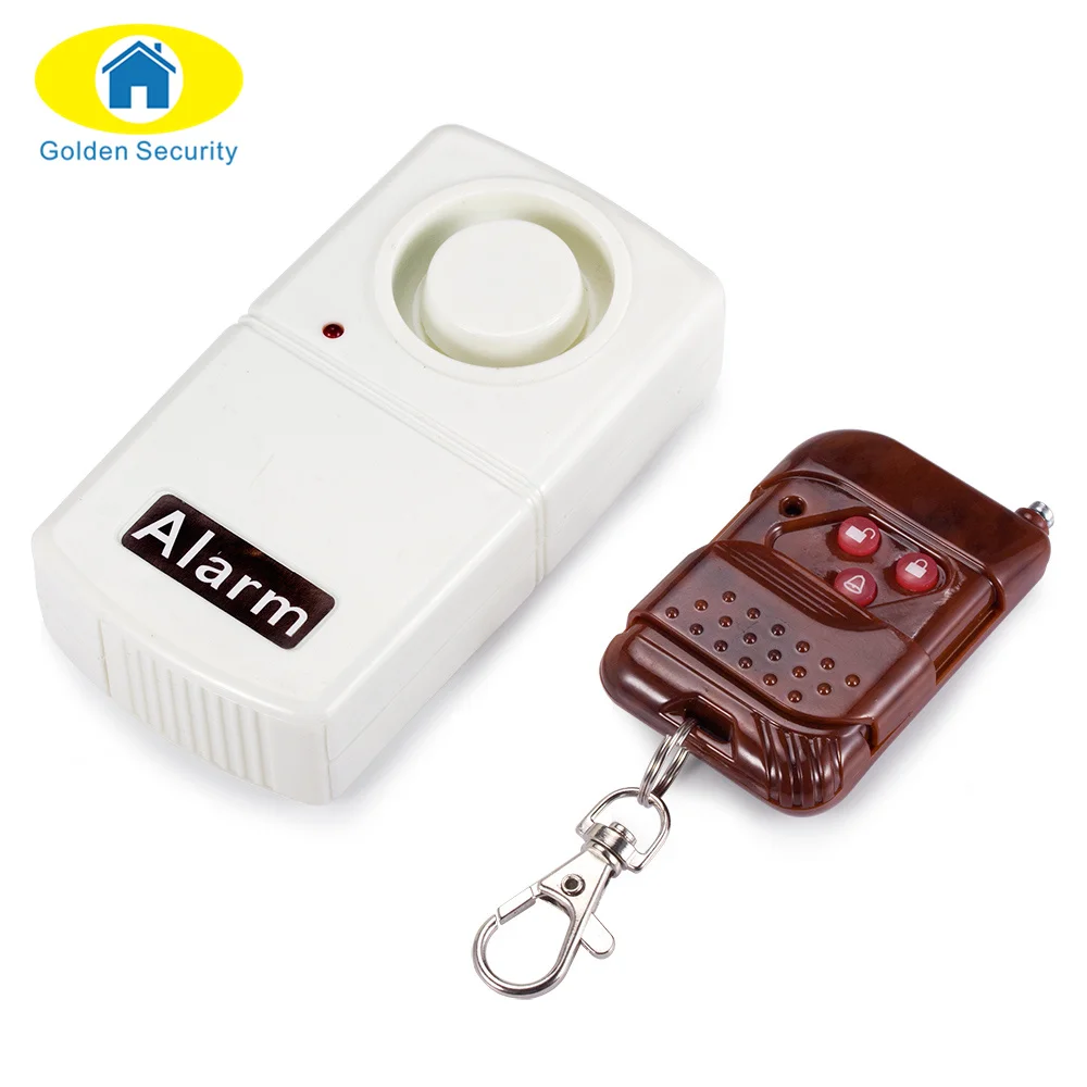Золотой безопасности мини Anti Theft Вибрация Шок детектор Сенсор Беспроводной
