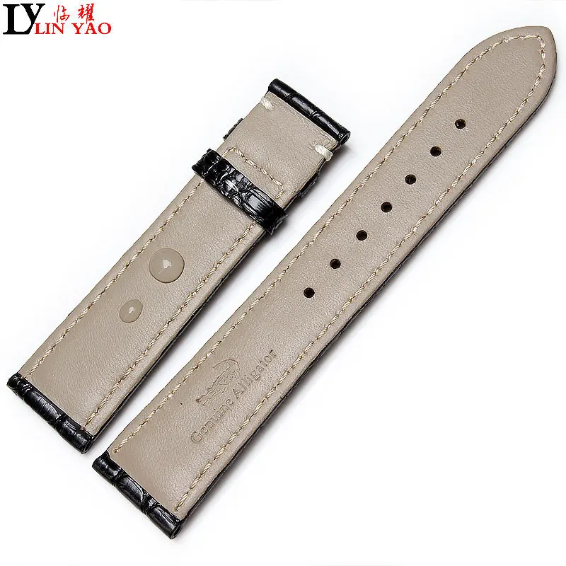 

Premium crocodile leather watchband 14 16 18 20 22mm The real Alligator strap Watch accessories Men Women Free tools and postage