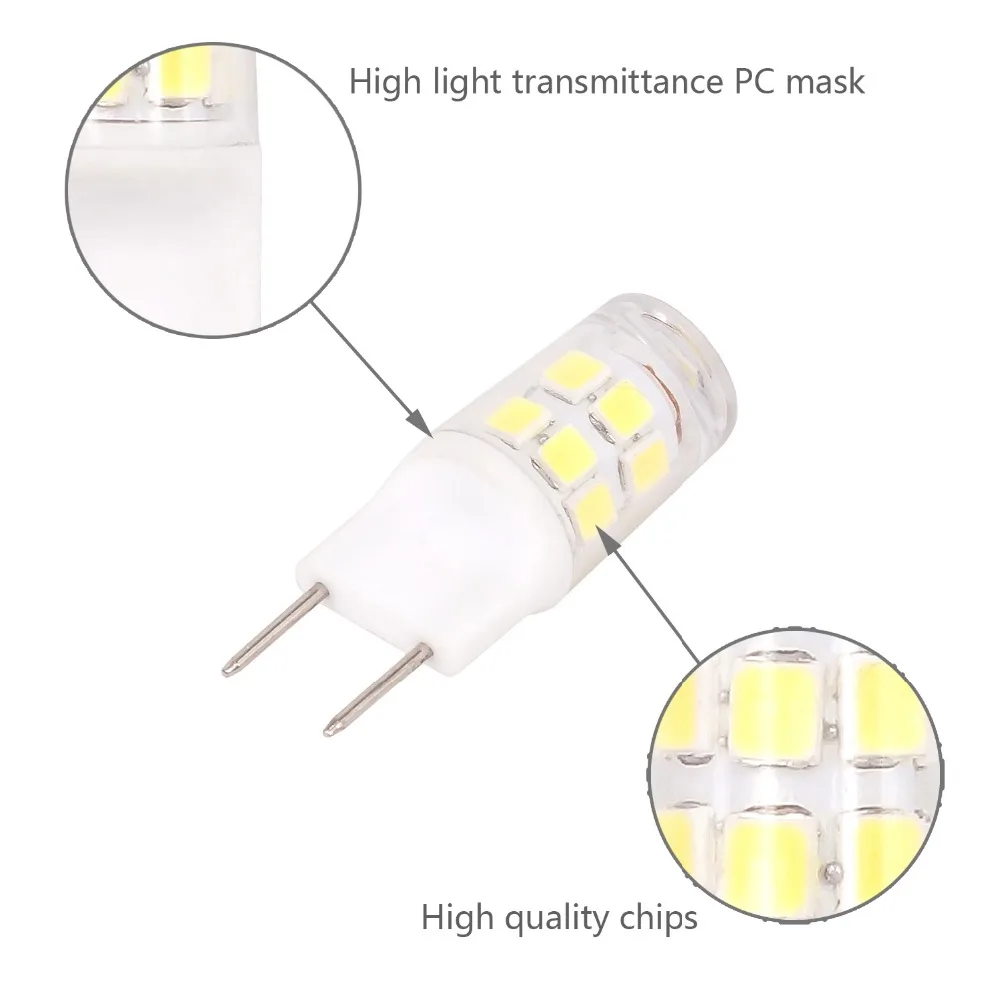 100 шт. 2835 SMD 17 светодиодный светильник лампы G8 2pin 2W энергоэкономичная лампа