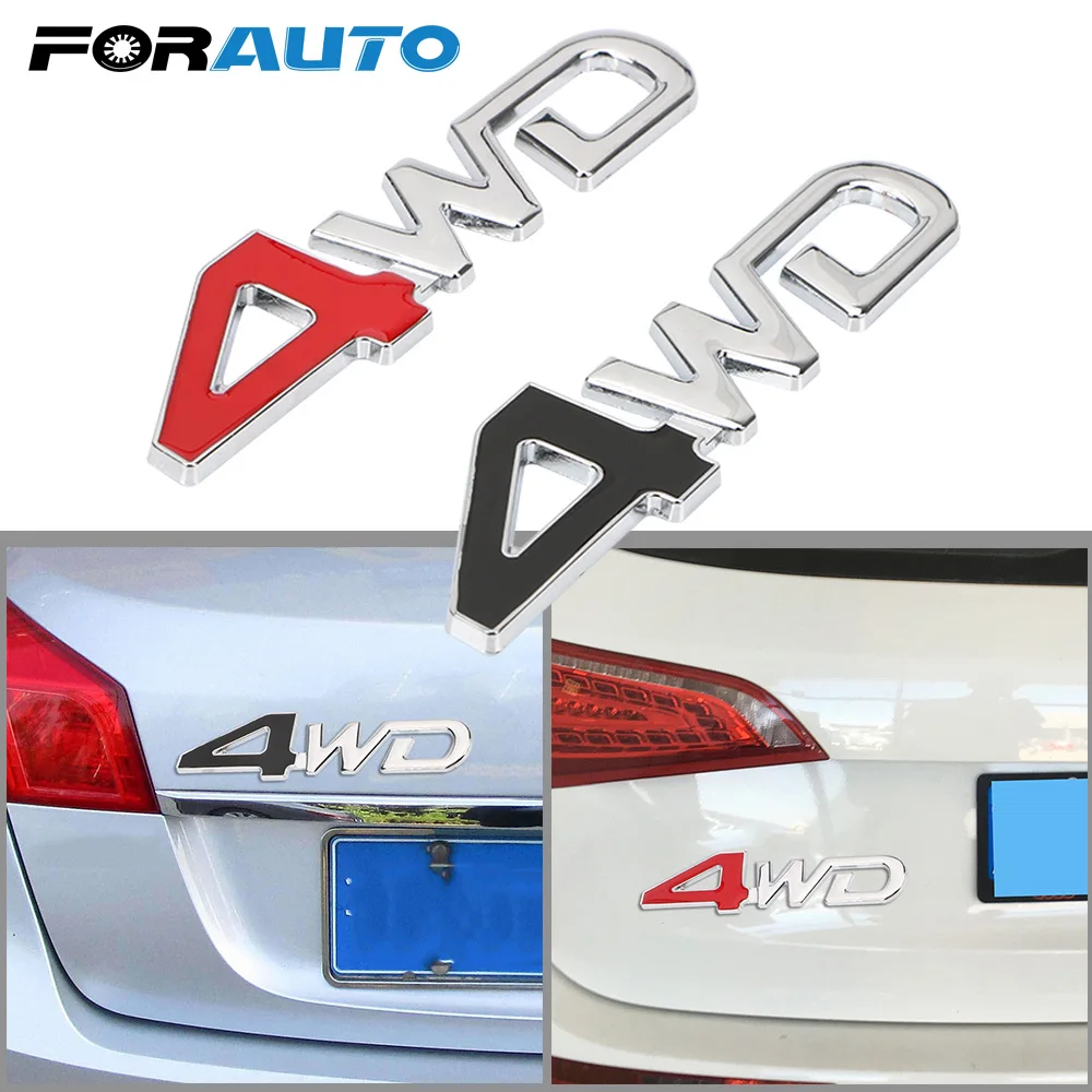 FORAUTO Светоотражающая наклейка на четыре колеса автомобиль эмблема значок 4WD