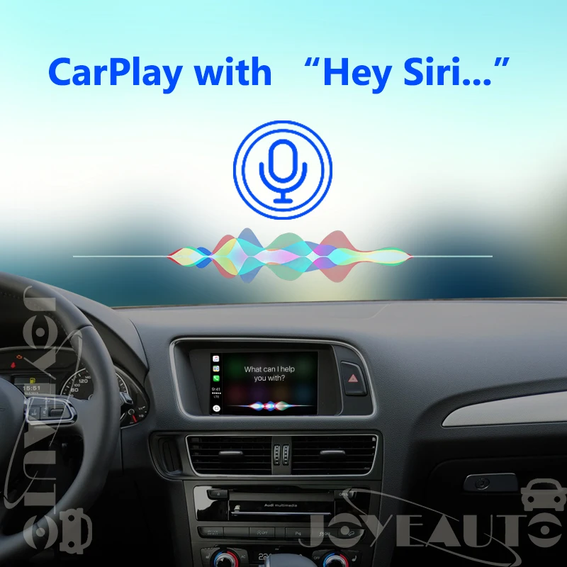 Joyeauto Aftermarket A4 A5 Q5 MMI 3g A6 A7 c6 OEM Wifi беспроводной Apple CarPlay интерфейс модифицированный для Audi с обратной камерой