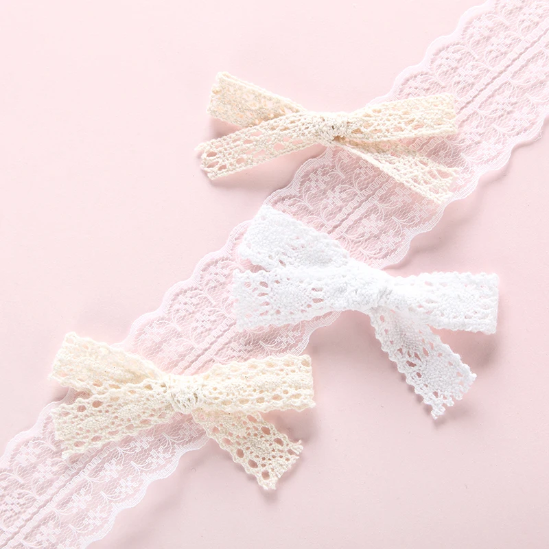 

3Pcs/lot Lace Bow Baby Hairpins Fashion Hollow Hair Clips For Girls White Barrette Handmade Bows Hair Accessories For Girls Kids