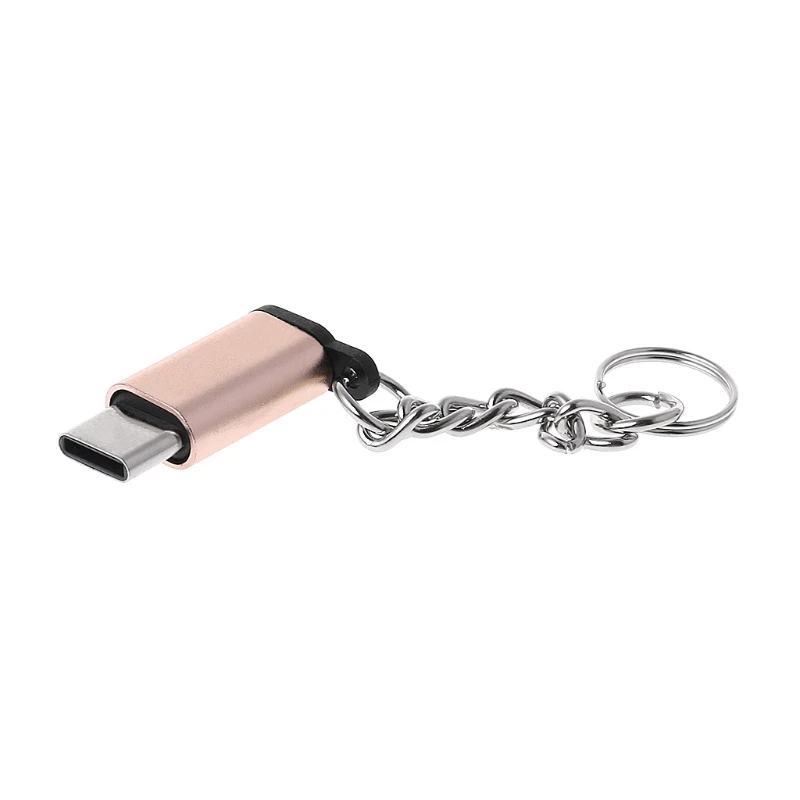 Бесплатная доставка USB C 3 1 Type папа к Micro Женский адаптер с цепочкой для ключей от