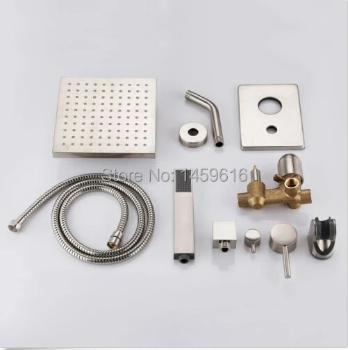 

Free shipping Bathroom Rainfall Shower Complete Faucet Shower Set Concealed shower rain fall W007