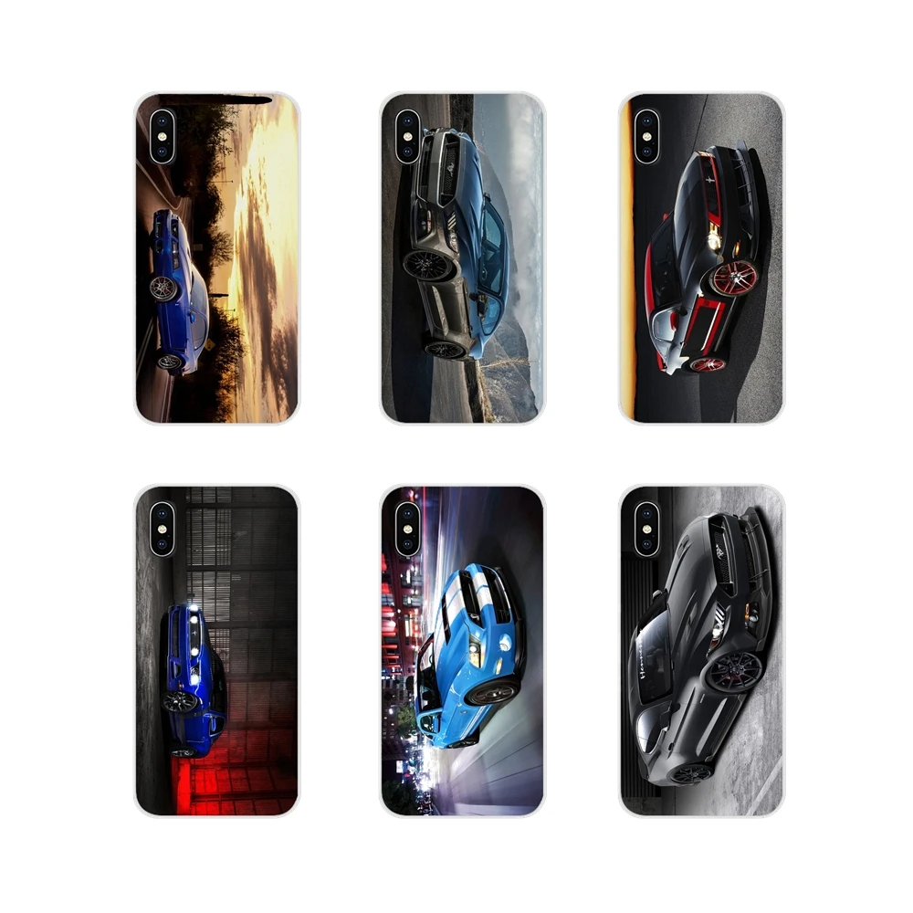 Прозрачный чехол из ТПУ для автомобиля Ford GT Mustang Supre постер Samsung Galaxy A5 A6S A7 A8 A9S Star J4 J6