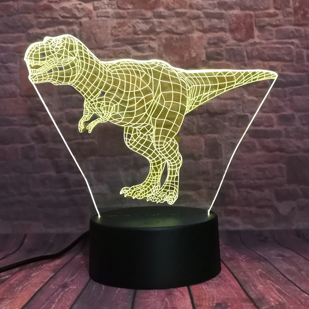 Новый властный 3D Тираннозавр Рекс Динозавр Дракон Парк Юрского периода 7 цветов