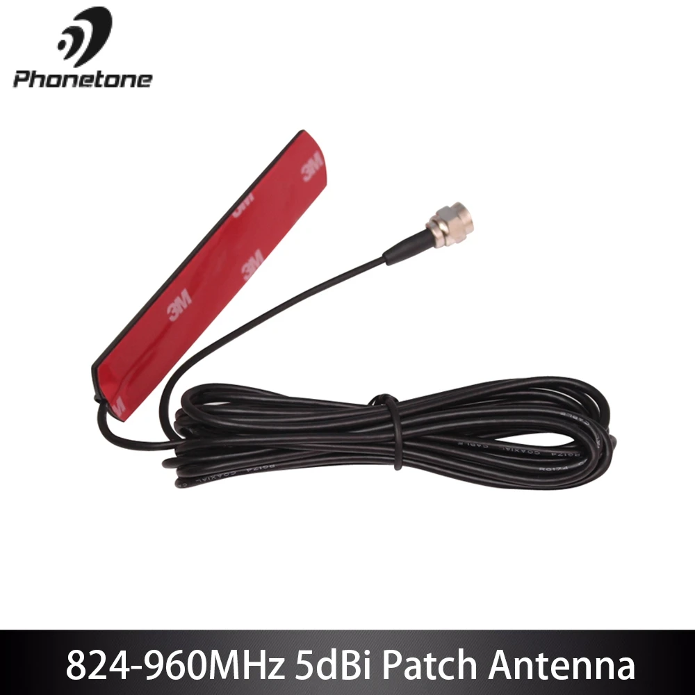 

GSM Repeater Antenna 824-960MHz 5dBi Indoor Patch Antenna For Car Truck Cellular Signal Booster With 3m RG174 F Male End Cable