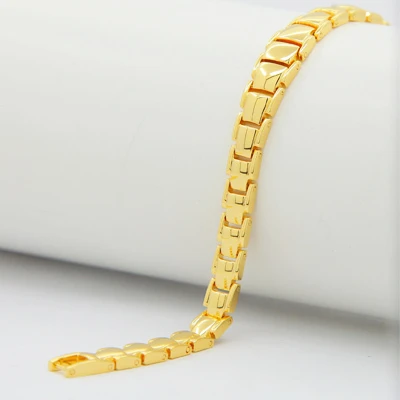 New Style 100% Pure Copper Magnetic Bracelet Germanium 24K Gold Plating Health Element Bracelets for Man Women |