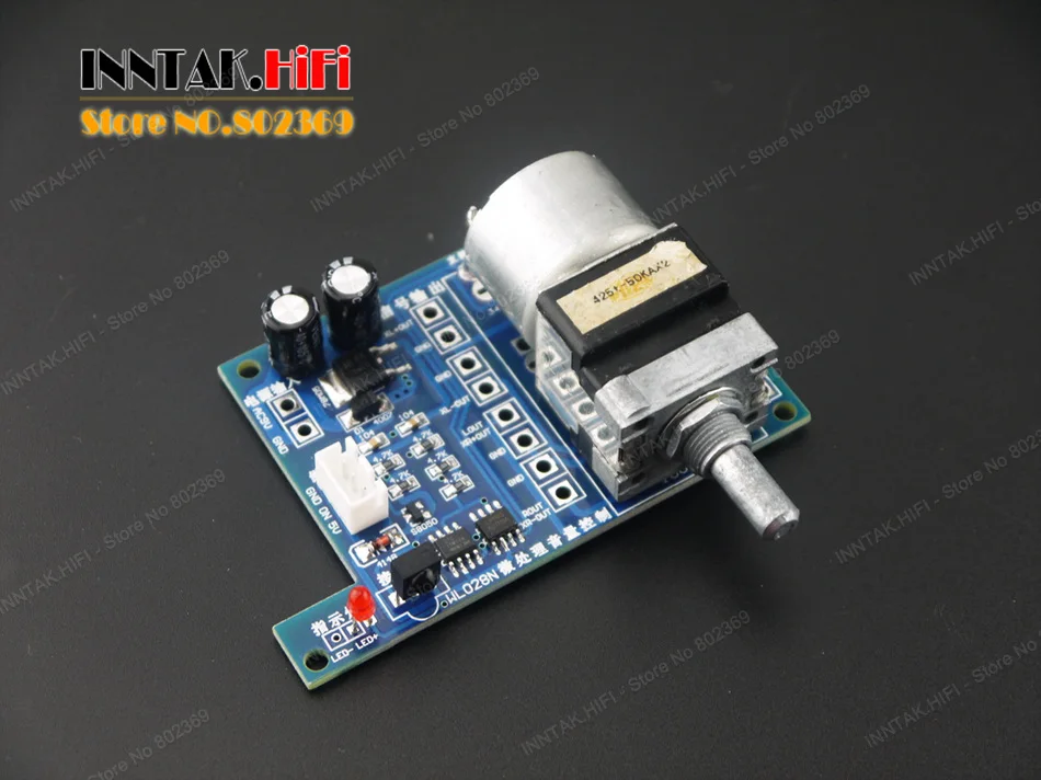 Assembeld HiFi пульт дистанционного управления громкостью Регулировка платы для аудио усилителя предусилителя(50K или 100k ALPS опционально