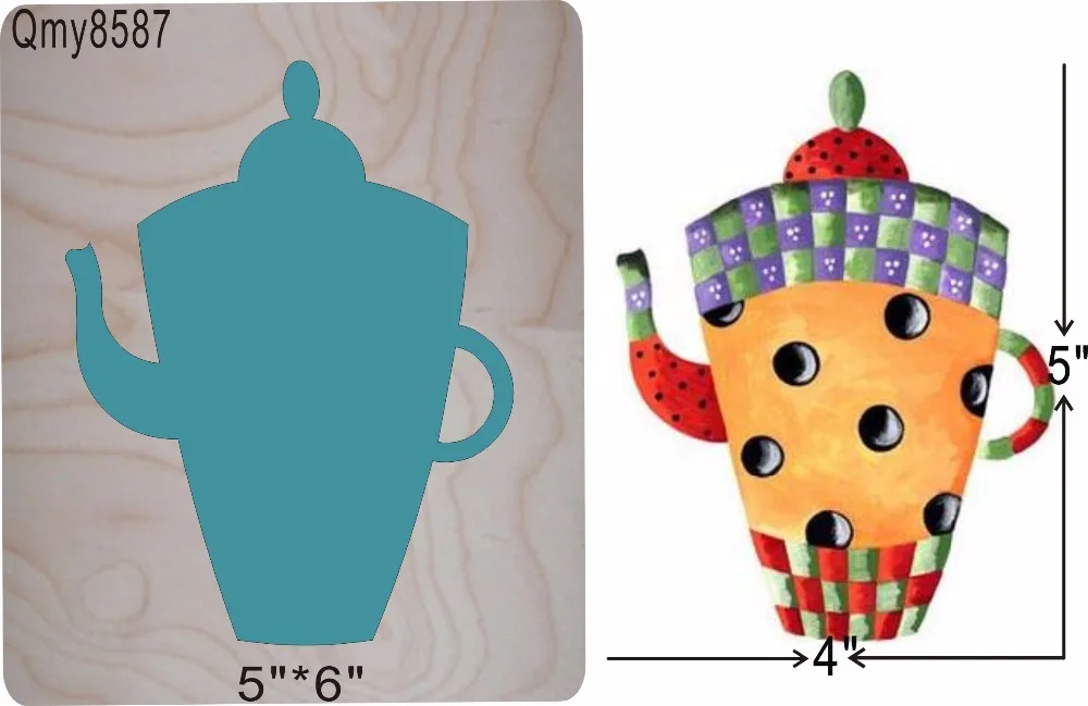 Teapot 7 Wood Mould is compatible with most leading machines Mold thickness: 15.8mm | Дом и сад
