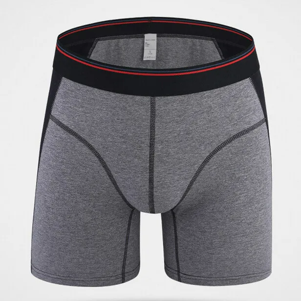 6 Pcs 2494 Gray 6 шт./лот, модные, сексуальные, брендовые, хлопковые, мужские боксеры, шорты, мужские боксеры, нижнее белье, удобные, увеличивающие объем, с подтяжками, трусы для полных - Цвет: 6 Pcs 2494 Gray