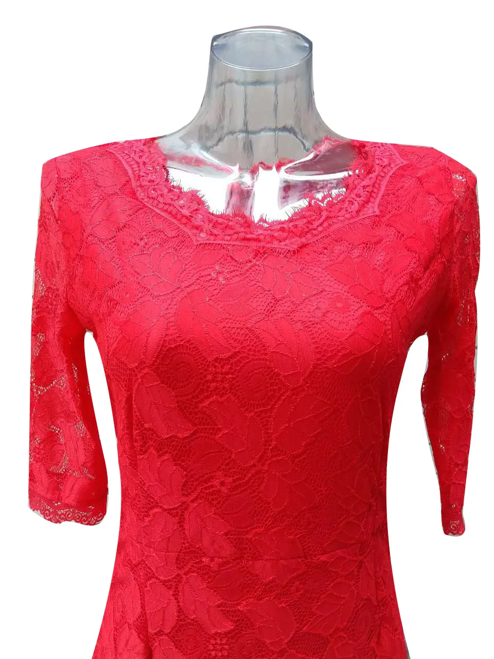 Женская элегантный кружева платья тонкий случайный вечера партии vestidos карандаш