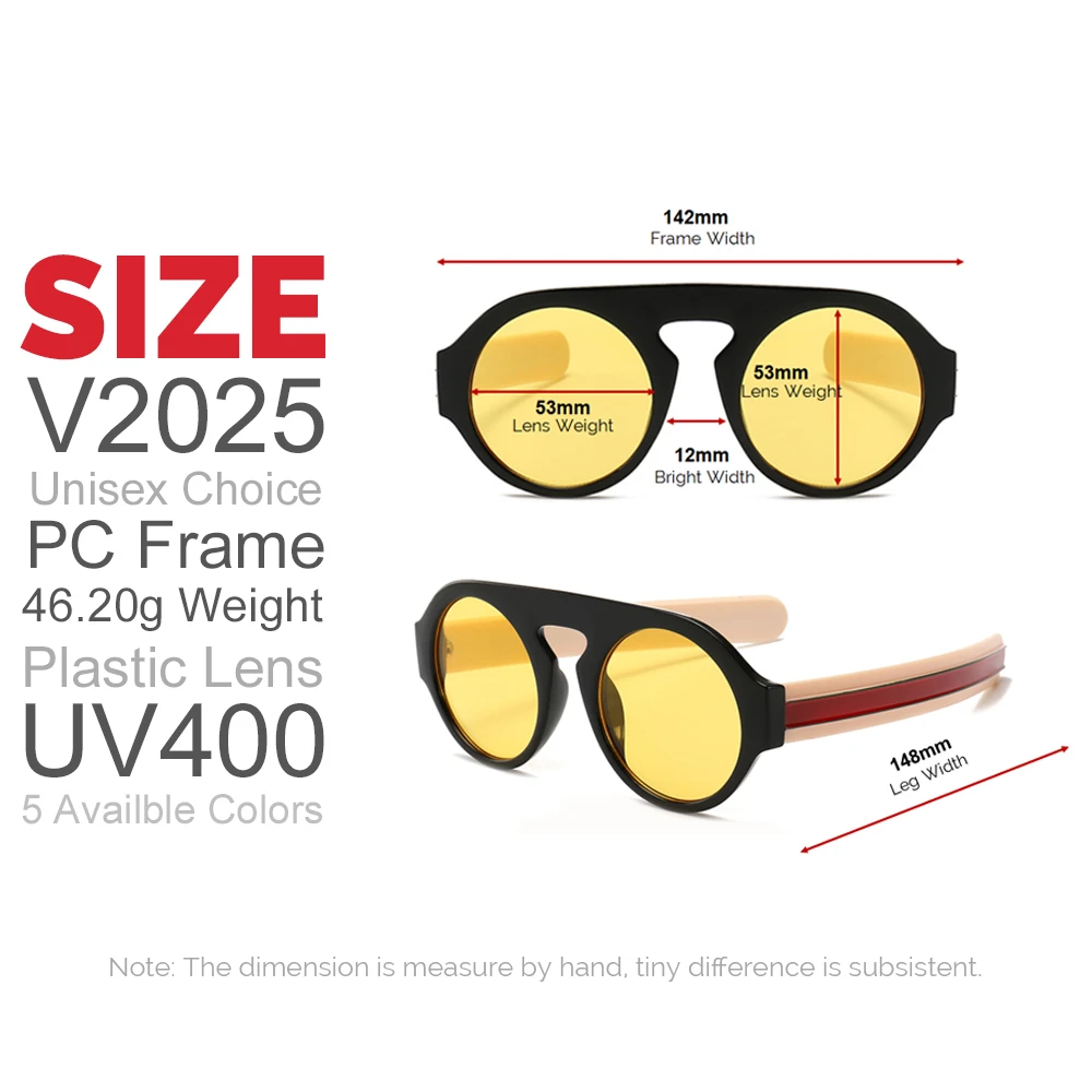 VIVIBEE винтажные круглые желтые солнцезащитные очки с линзами для женщин и мужчин