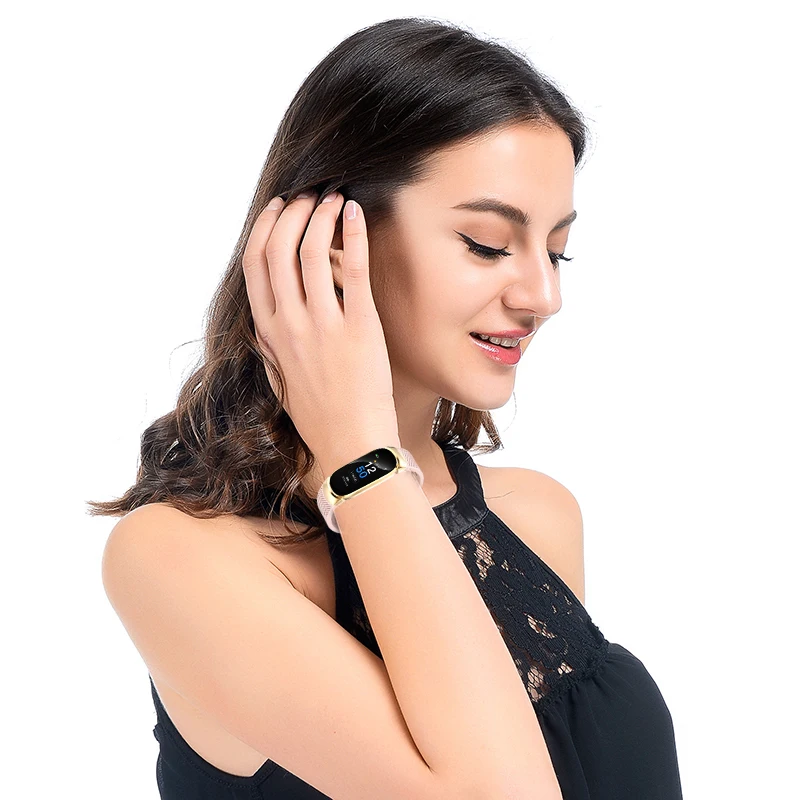 RollsTimi умный Браслет Bluetooth цветной экран Smartband монитор кровяного давления