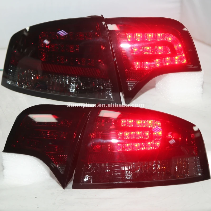 Для Audi A4 B7 светодиодный задсветильник t задний фонарь 2005 2008 года темно красный