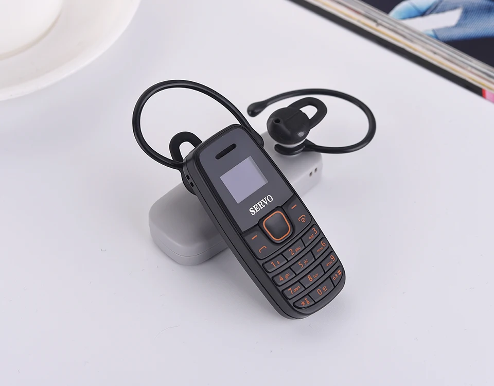 Телефон SERVO S09, Bluetooth Dialer, мини мобильные телефоны, 0,66 дюймов, маленький экран, GSM, низкое излучение, две sim-карты, Bluetooth наушники