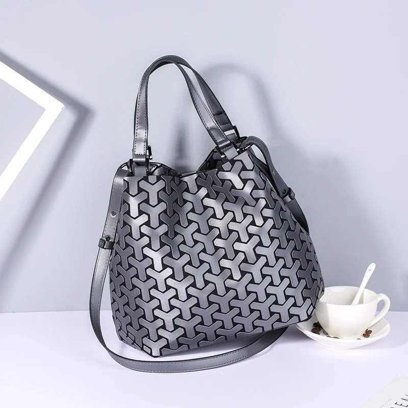 Женская сумка через плечо sac a пляжная с геометрическим рисунком большие