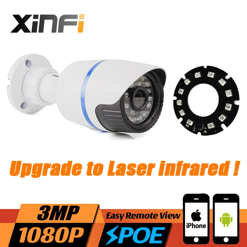 IP камера видеонаблюдения XINFI HD 3 Мп 1080P POE ночное видение|camera 3mp|ip camera 3mp poe3mp poe |
