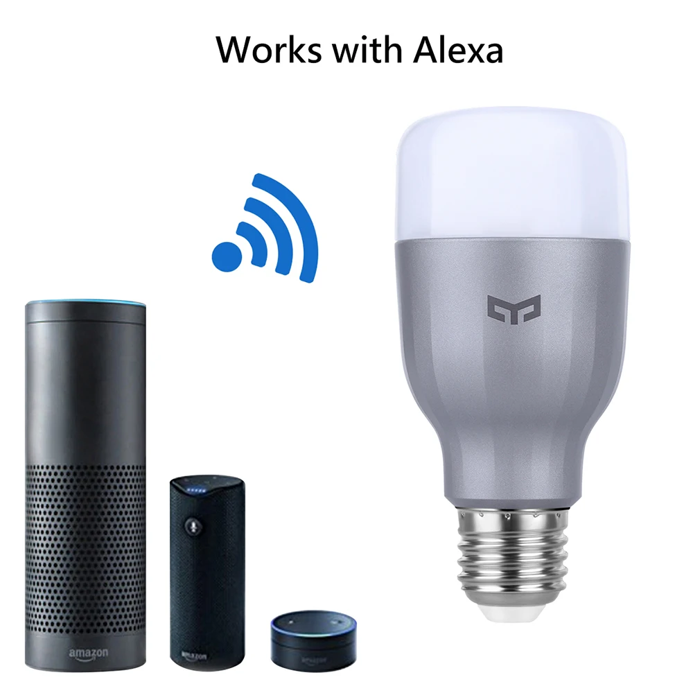 Оригинальный Xiaomi Yeelight YLDP02YL RGBW WiFi Smart светодио дный лампы 16 миллионов Цвет CCT