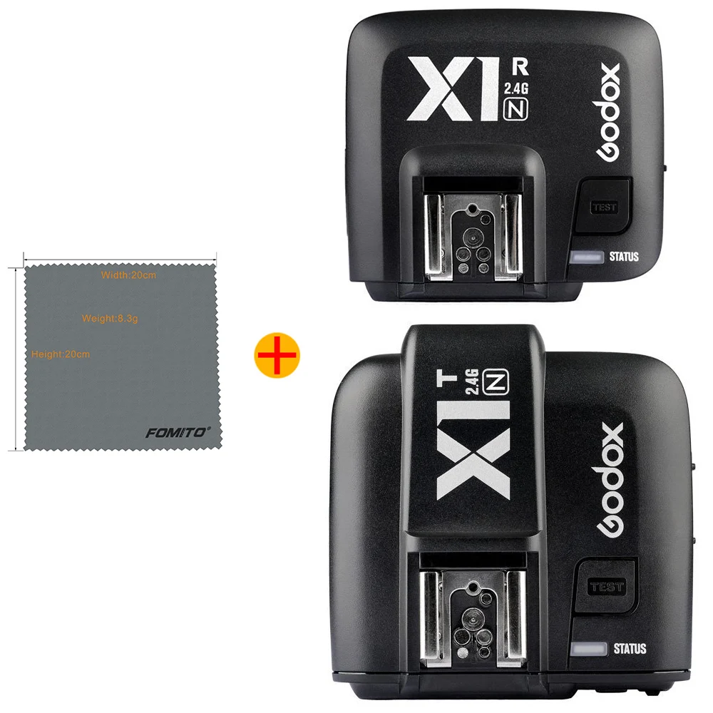 

GODOX X1N TTL Flash Trigger 1/8000s HSS 32 Channels 2.4G Wireless LCD Strobe Trigger Transmitter and Receiver for Nikon