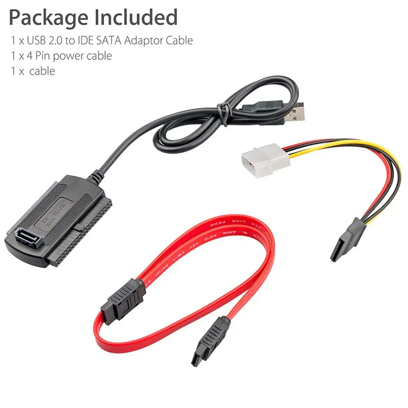 Горячий для 2 5/3 5 дюйма с 4 контактным кабелем питания SATA/PATA/IDE привод к USB 0 адаптер