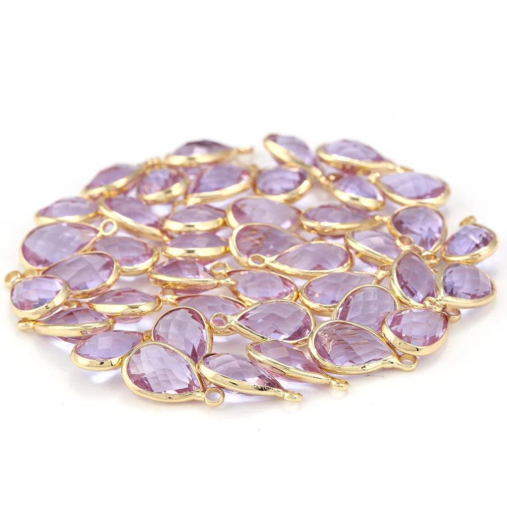 Yishan 5pcs/lot Colorful Crystal Glass Beads 15*8mm Drop Shape Handmade DIY Bracelet Jewelry Accessories Making EY6136 | Украшения и