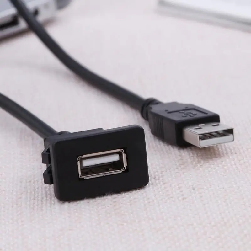 1 м/3 3 фута приборной панели автомобиля USB свинцовый Удлинительный кабель USB2.0 папа