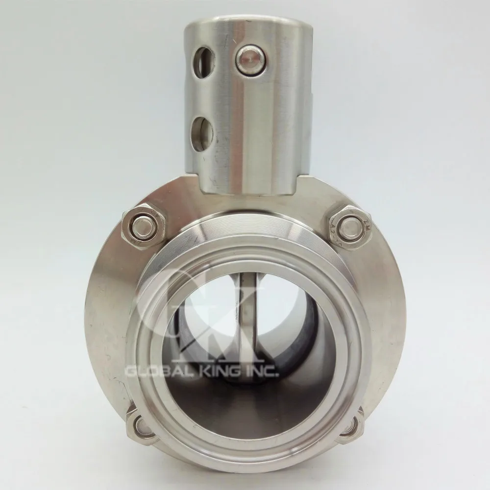 1.78 &quotСанитарно Нержавеющая сталь 304 бабочка Клапан tri-clamp силиконовые уплотнения