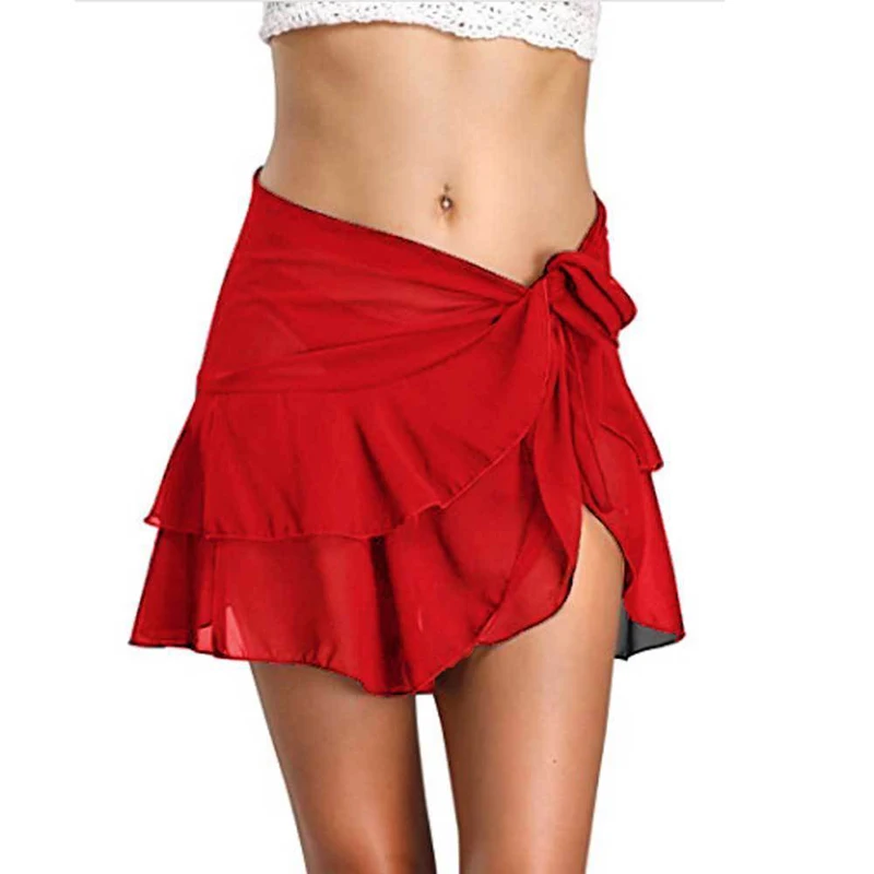 Новая летняя Прозрачная Клубная одежда юбки 2018 пикантная Женская пляжная