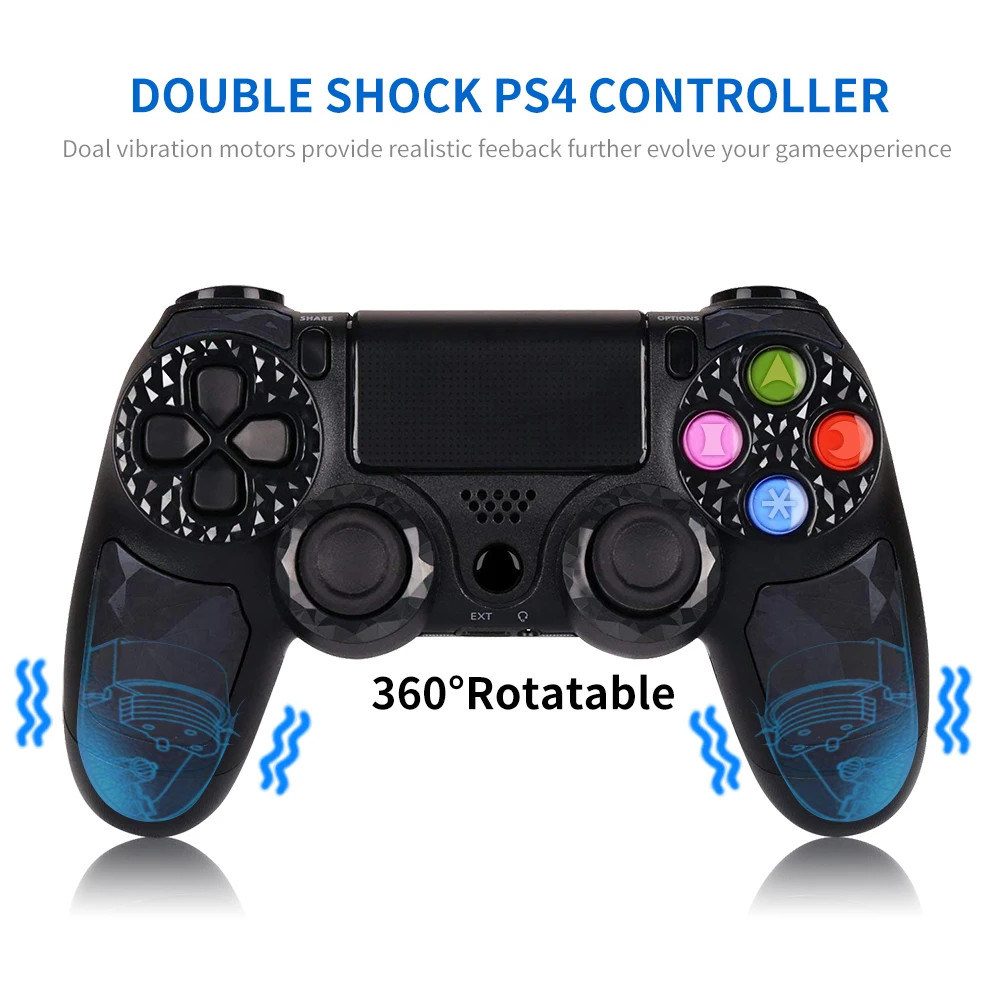 Низкая цена Bluetooth беспроводной геймпад джойстик для sony Playstation 4/PS4 Pro тонкий с 3,5 мм разъем гарнитуры для 10 штук