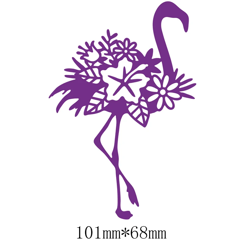 Металлические Вырубные штампы с изображением фламинго и животных для