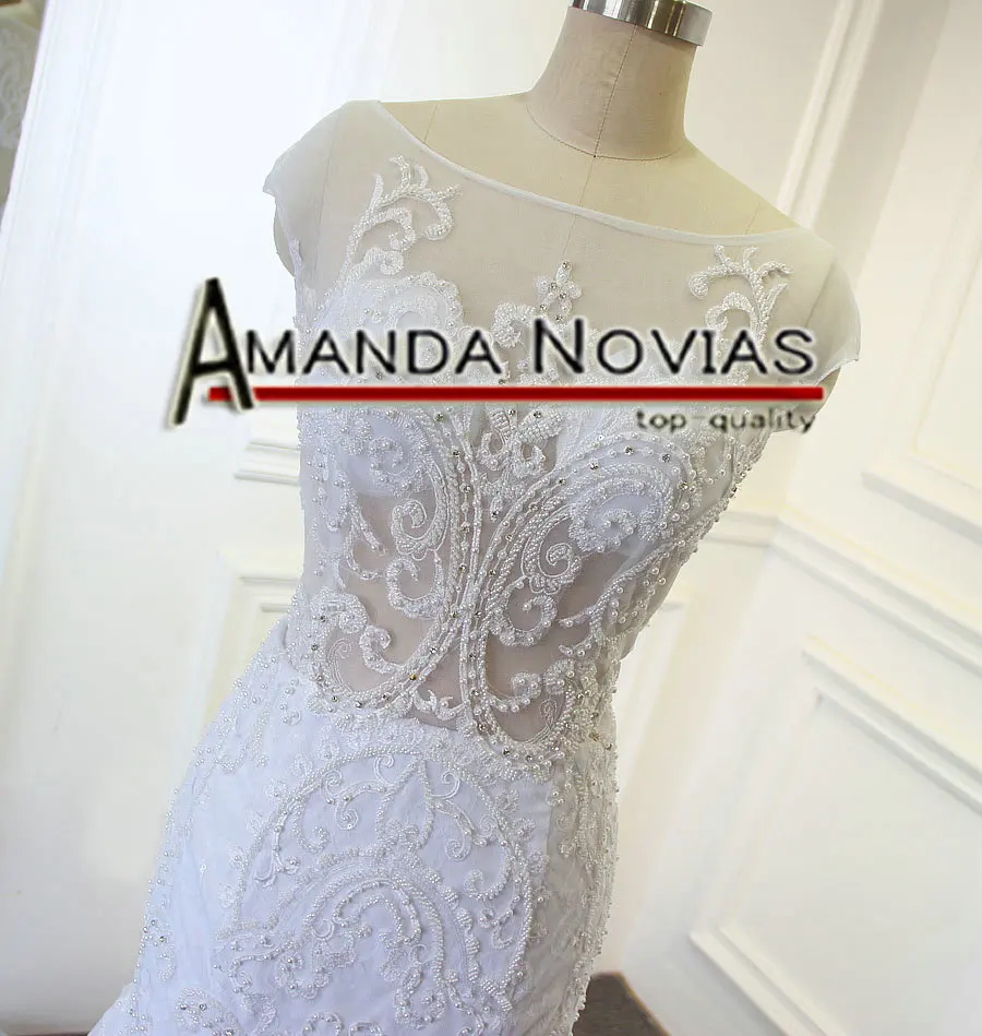 Vestido de noiva/Новое поступление года, свадебное платье русалки, топ, свадебное платье с прозрачным лифом