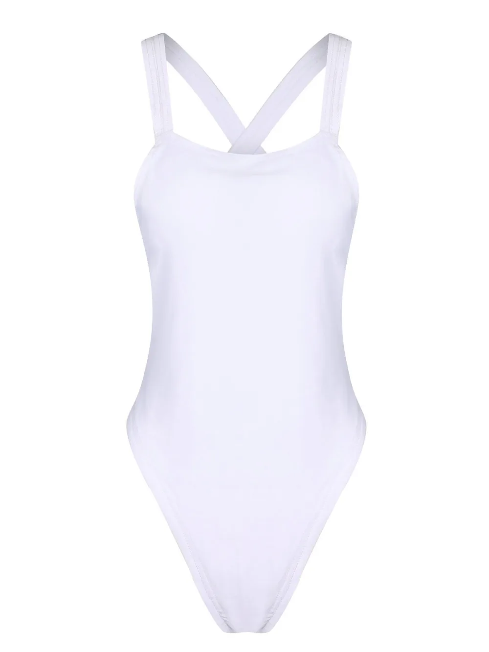 Пикантные черные с высокой Цельный купальник для короткого торса женщин