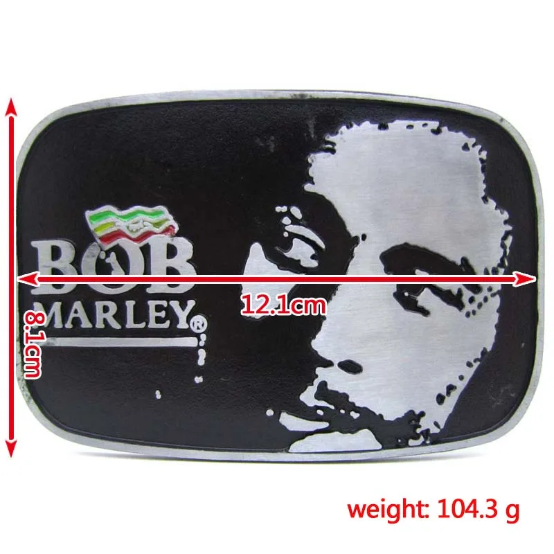 Rectangle Bob Marley Rock Music Belt Buckle | Дом и сад