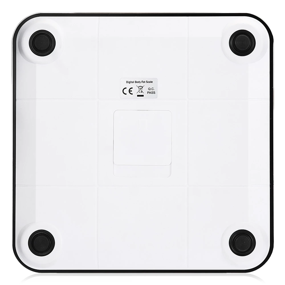 Inlife FB-12 Измерения Смарт Цифровой ИМТ Bluetooth Жира Вес Масштаба с Большим ЖК- |