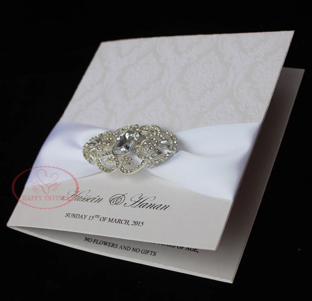 HI6023 элегантные белые флокированные подарки с лентой и брошкой|ribbon ribbon|ribbon whitebrooch