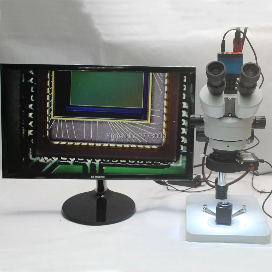 Тринокулярный Стерео микроскоп 3.5X 90X непрерывное увеличение 14MP HDMI USB камера