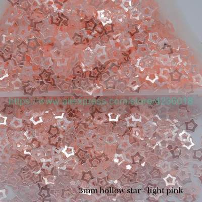 3mm hollowe star 25 г сверкающие в виде звезды луны сердца круглые свободные блестки пайеток для макияжа/ногтей Маникюр Искусство/Шитье/свадебные конфетти украшения - Цвет: 3mm hollowe star