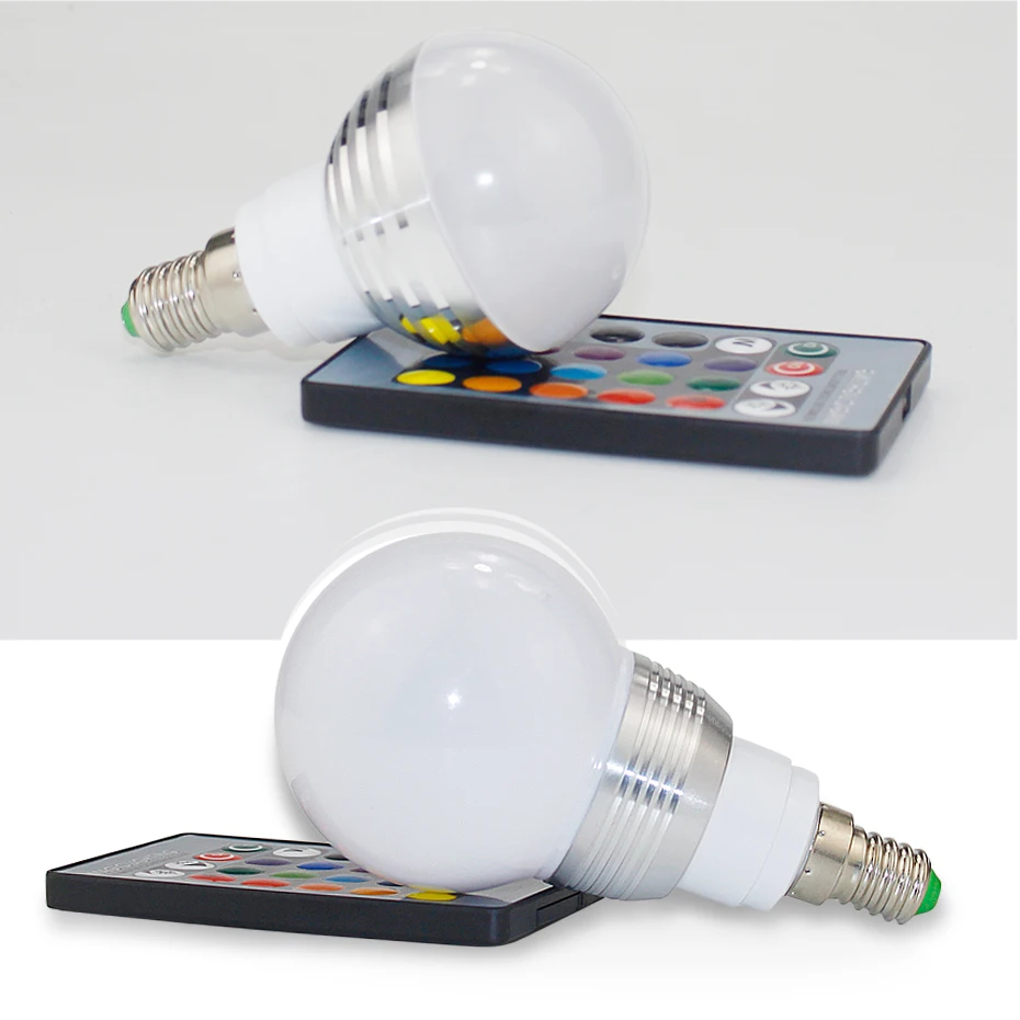 RGB лампа E27/E14 16 цветов 110 В 220 В|Светодиодные лампы и трубки| |