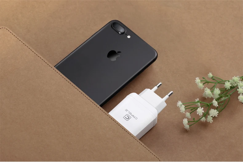 Cafele EU Plug Dual USB зарядное устройство DC 5 В 2.4A 12 Вт универсальный портативный дорожный настенный адаптер зарядное устройство для мобильного телефона для iPhone ноутбука