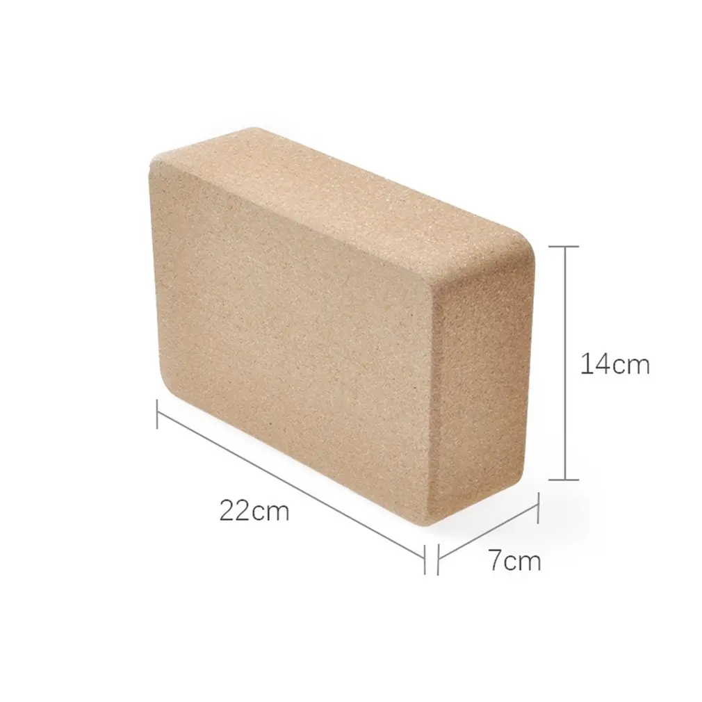 

slimming Green Yoga Cork Yoga Brick High Density Fitness Brick Yoga Accessories