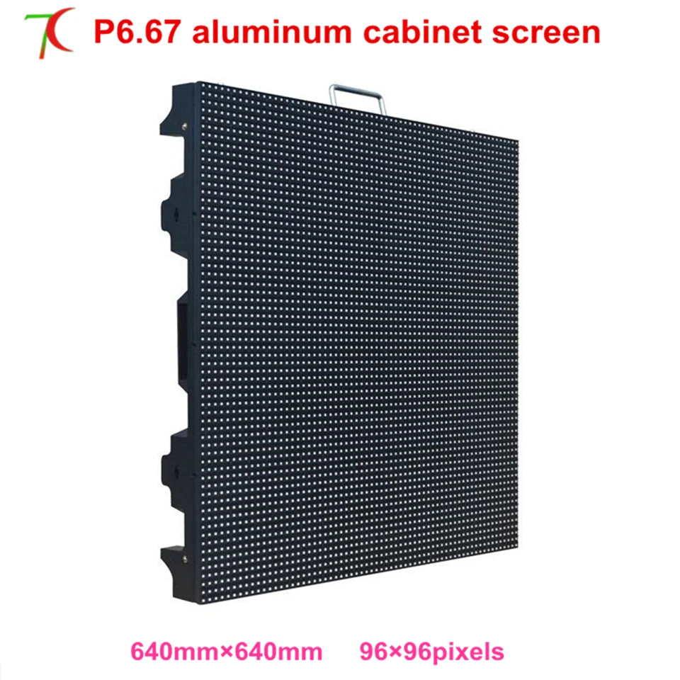 P6.67 smd открытый такой же размер как P5 640*640 мм арендный шкаф широко используется для