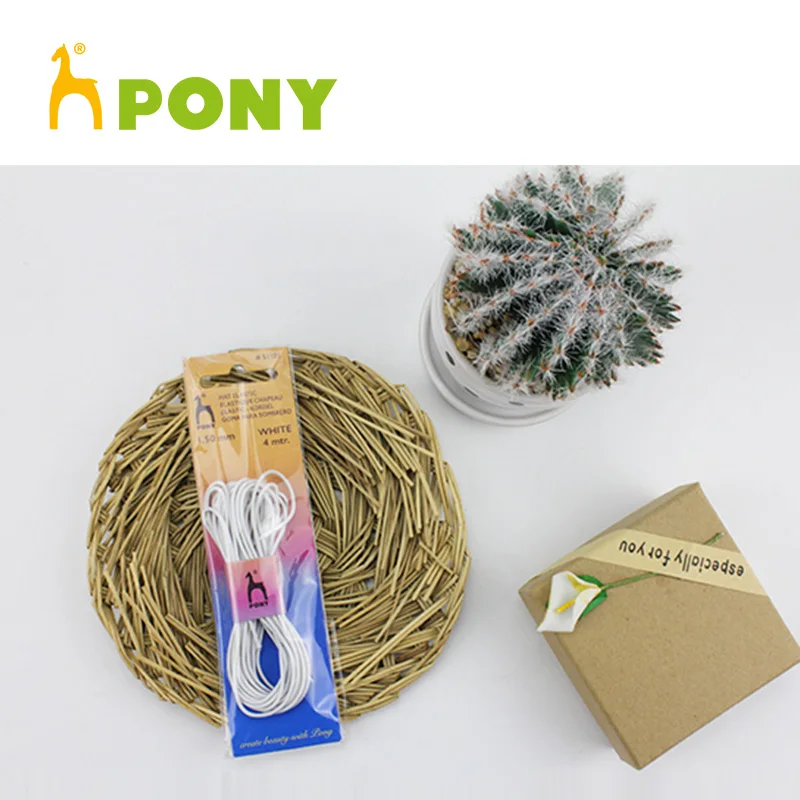 1 piece Pony knitted 1.5mm white hat elastic band DIY tool 51101 | Дом и сад