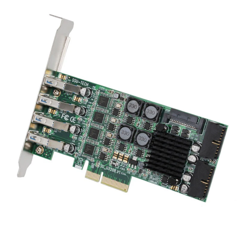 Плата расширения USB 3 0 PCI E 8 портов Express|Платы расширения| |