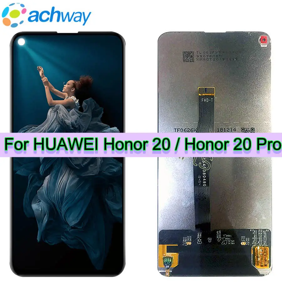 ЖК дисплей 6 26 дюйма для Huawei Honor 20 с сенсорным экраном и дигитайзером в сборе