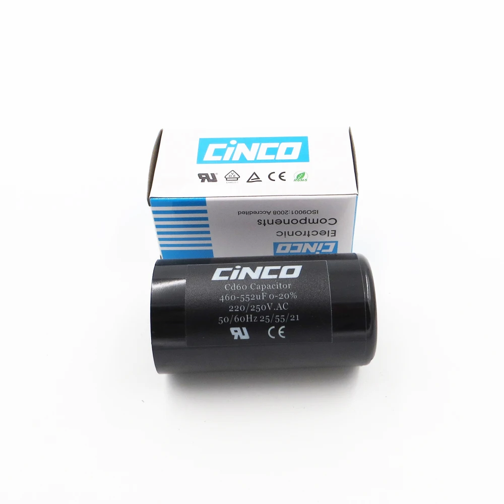 460 552MFD 220 V 250 275 CD60 пусковые конденсаторы двигателя RV запуск ing 552 mf uf компрессор HVAC