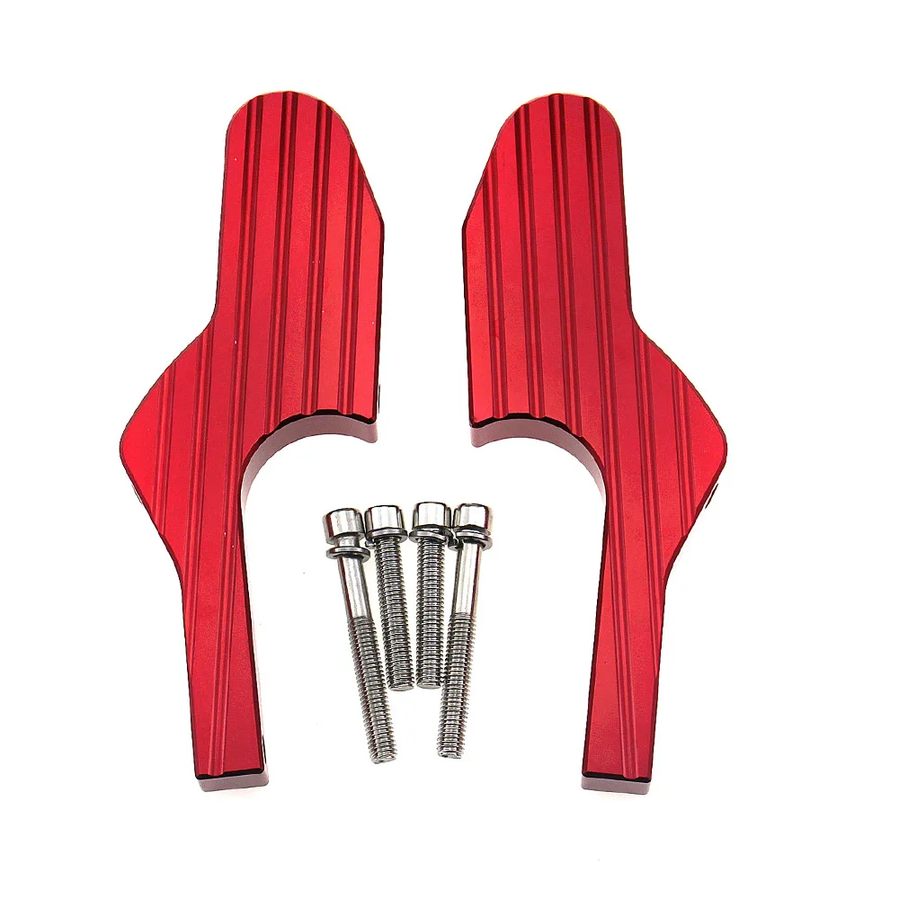 Red Подножка для пассажира наращивания на заколках на подножки с 4 винтами для Vespa GT GTS GTV 60 125 200 250 300 300ie - Цвет: Red
