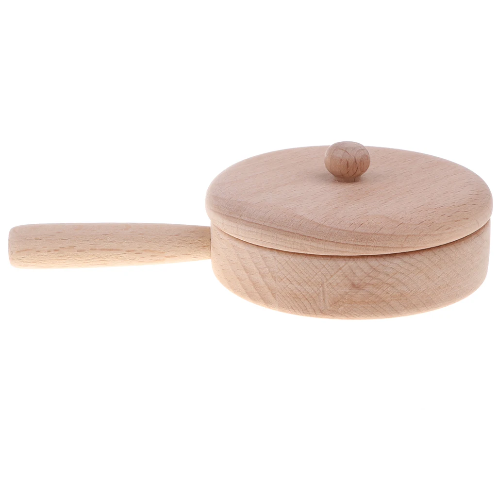 Деревянная посуда из твердого бука детская игрушка для ролевых игр кухонная